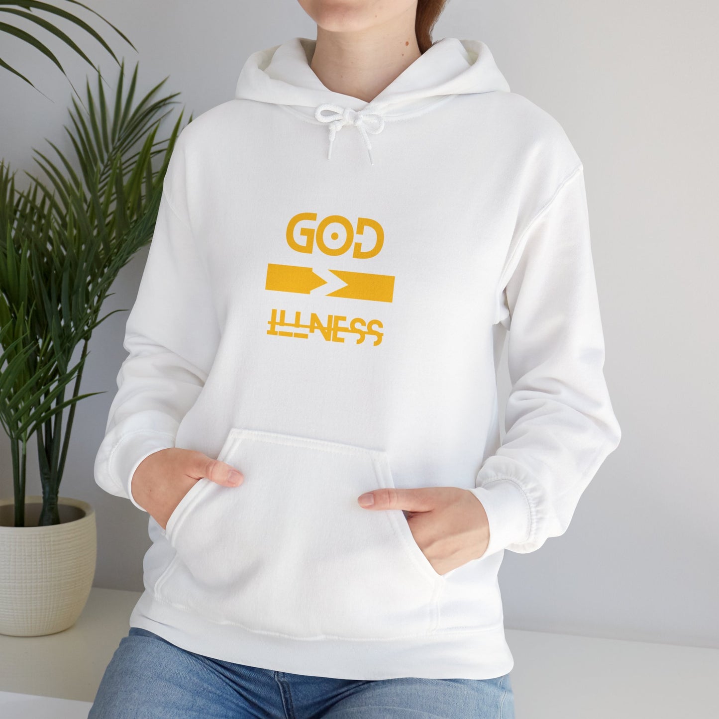 God is Greater Than Illness Unisex Heavy Blend™ Hooded Sweatshirt