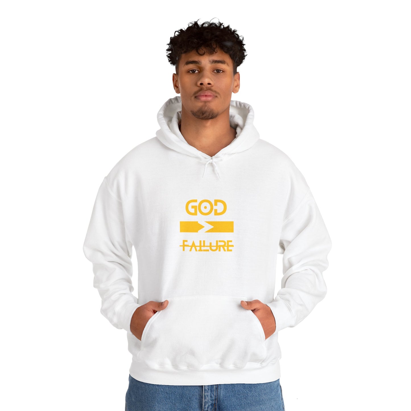 God is Greater Than Failure - Unisex Heavy Blend™ Hooded Sweatshirt