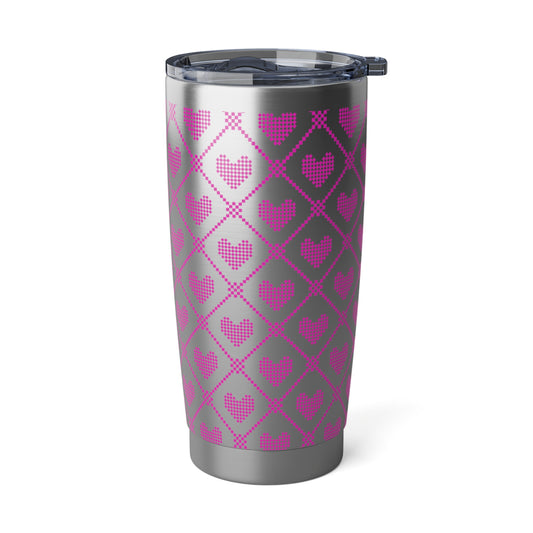 Pink Hearts Tumbler (20oz)