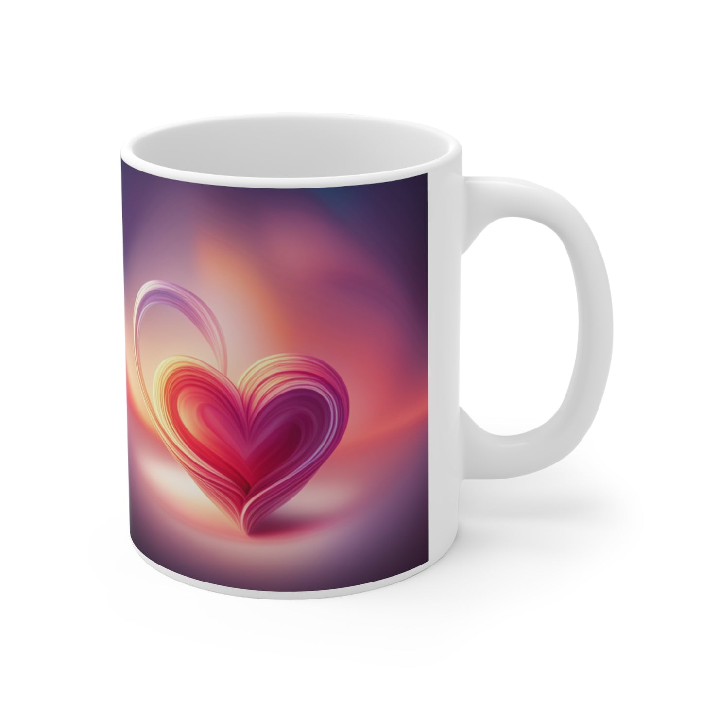 Deep Heart Ceramic Mug 11oz